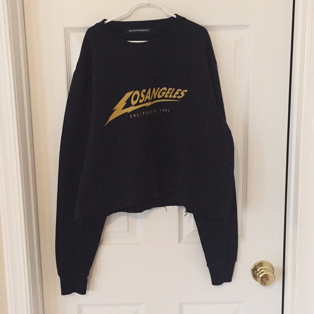 Women’s Brandy Melville Cropped Long Sleeve Shirt